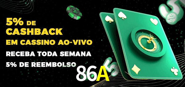 Promoções do cassino ao Vivo 86A